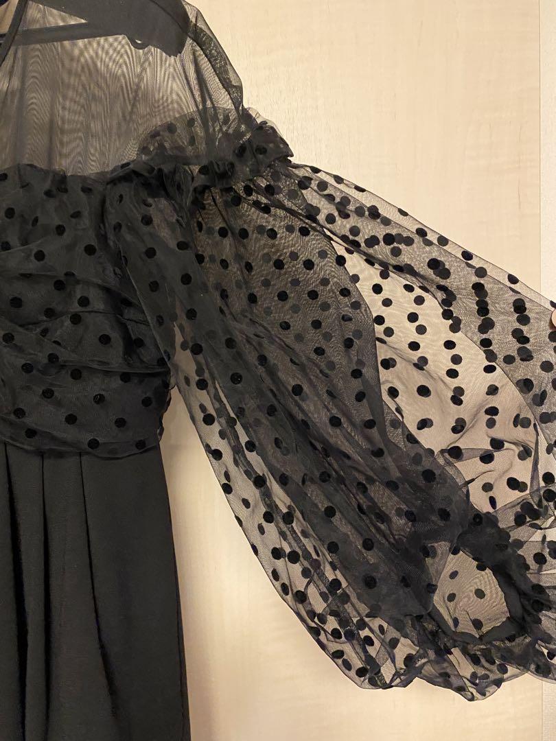 【ANDRESD】flocky dot dress