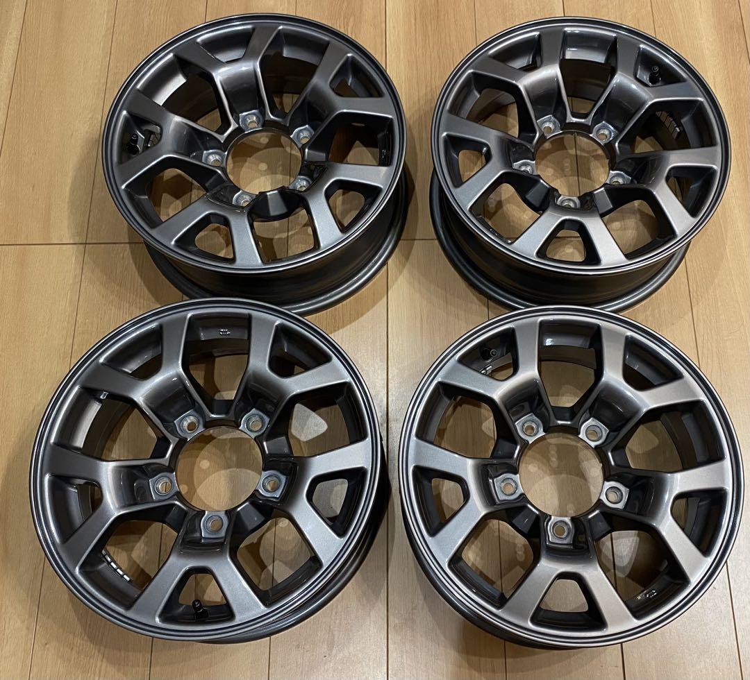 ②新車外し スズキ ジムニー シエラ JB74 15インチ 純正 アルミホイール