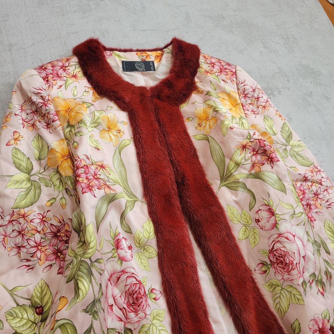 SPADACINI シルク100% ミンクファー ジャケット 44