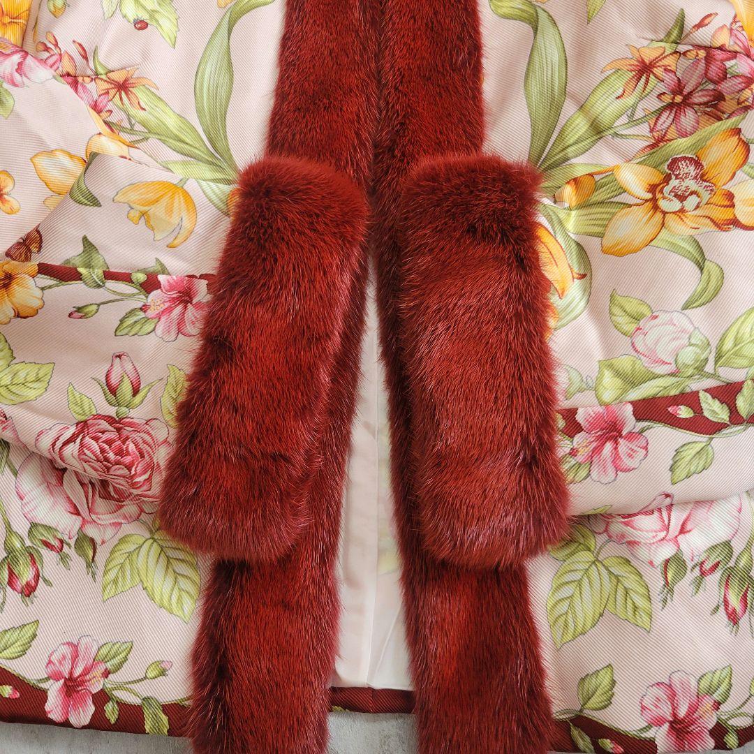 SPADACINI シルク100% ミンクファー ジャケット 44