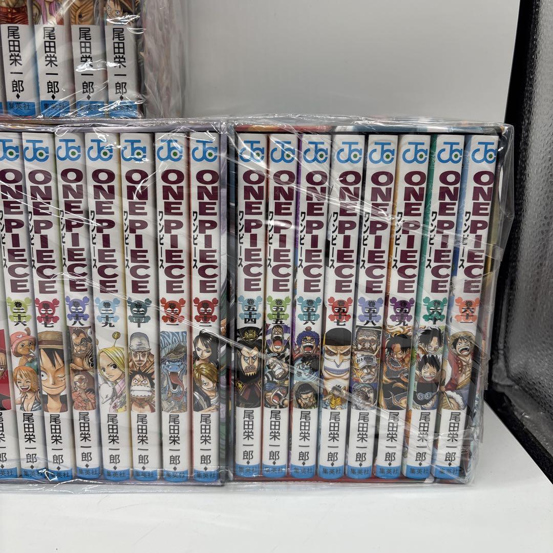 【断捨離】ワンピース　1〜75巻（60巻無）＋1冊(非売品108巻) 全巻 ワンピース108巻 セット 裁断済 - メルカリ