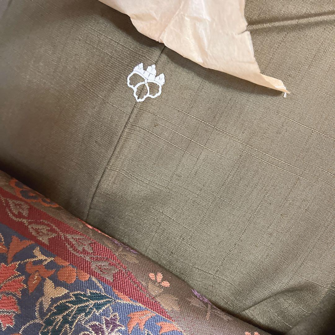 紬 しつけ糸付き