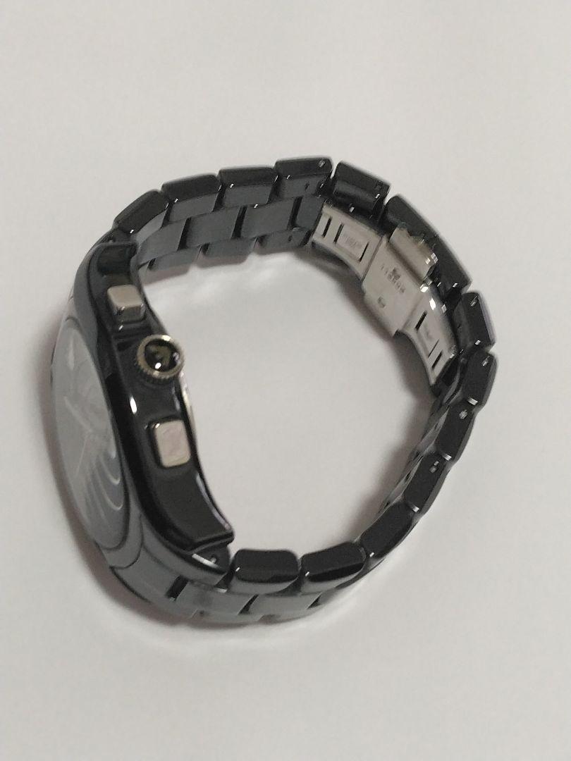 Emporio Armani Ceramica ブラック腕時計　美品
