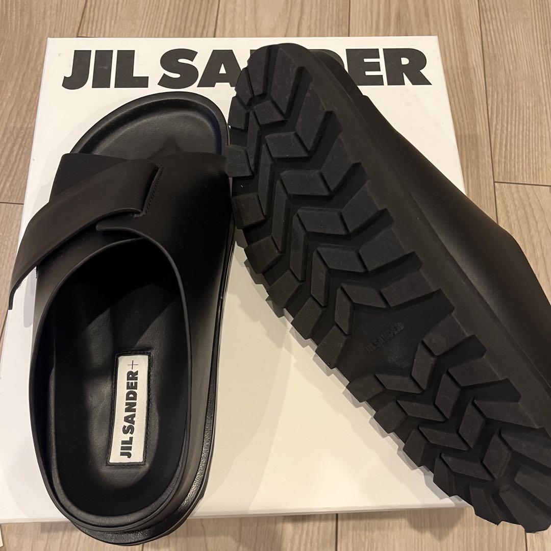 ジルサンダー☆クロスオーバー スライドサンダル JIL SANDER - 新品 JIL SANDER ジルサンダー クロスストラップ