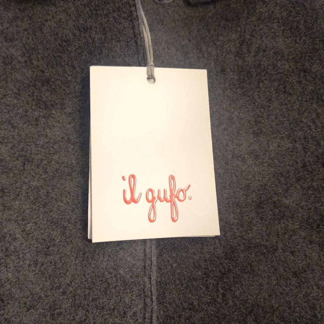 il gufo グレーコート 6 anni フリル付き il gufo グレーコート 6 anni フリル付き