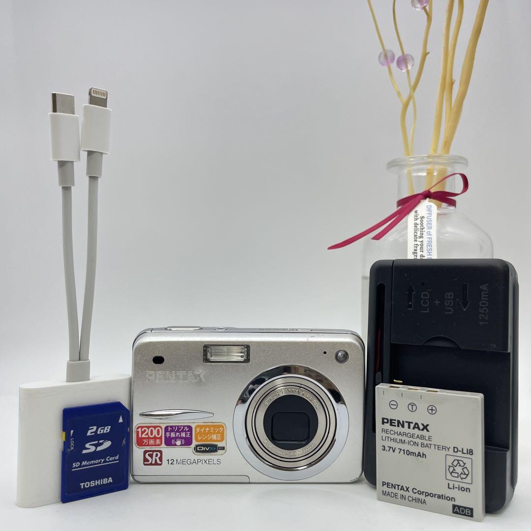 スマホ転送OK✨PENTAX Optio A40✨動作確認済 可愛い 手ブレ補正