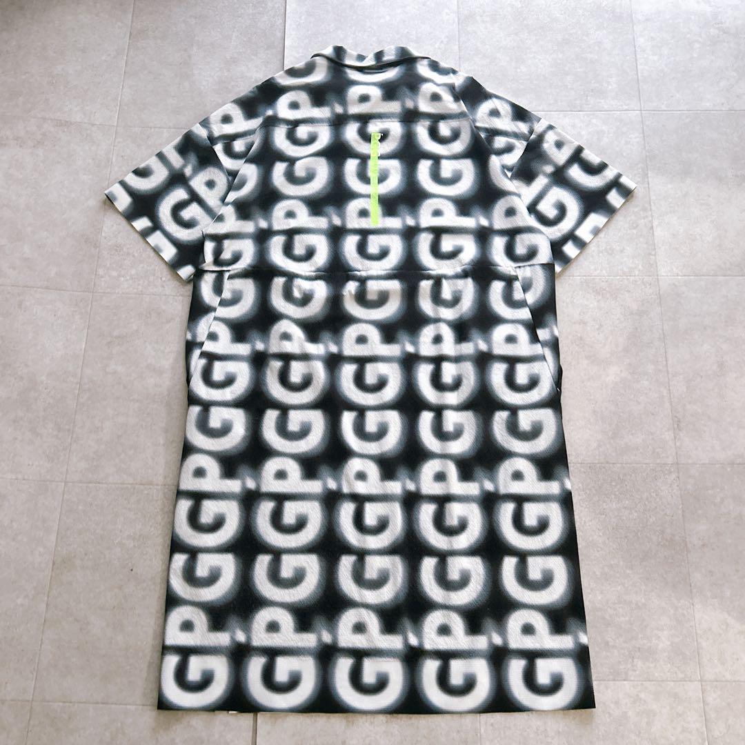 美品✨ パーリーゲイツ ポロシャツワンピース PGG 総柄 ストレッチ 24SS