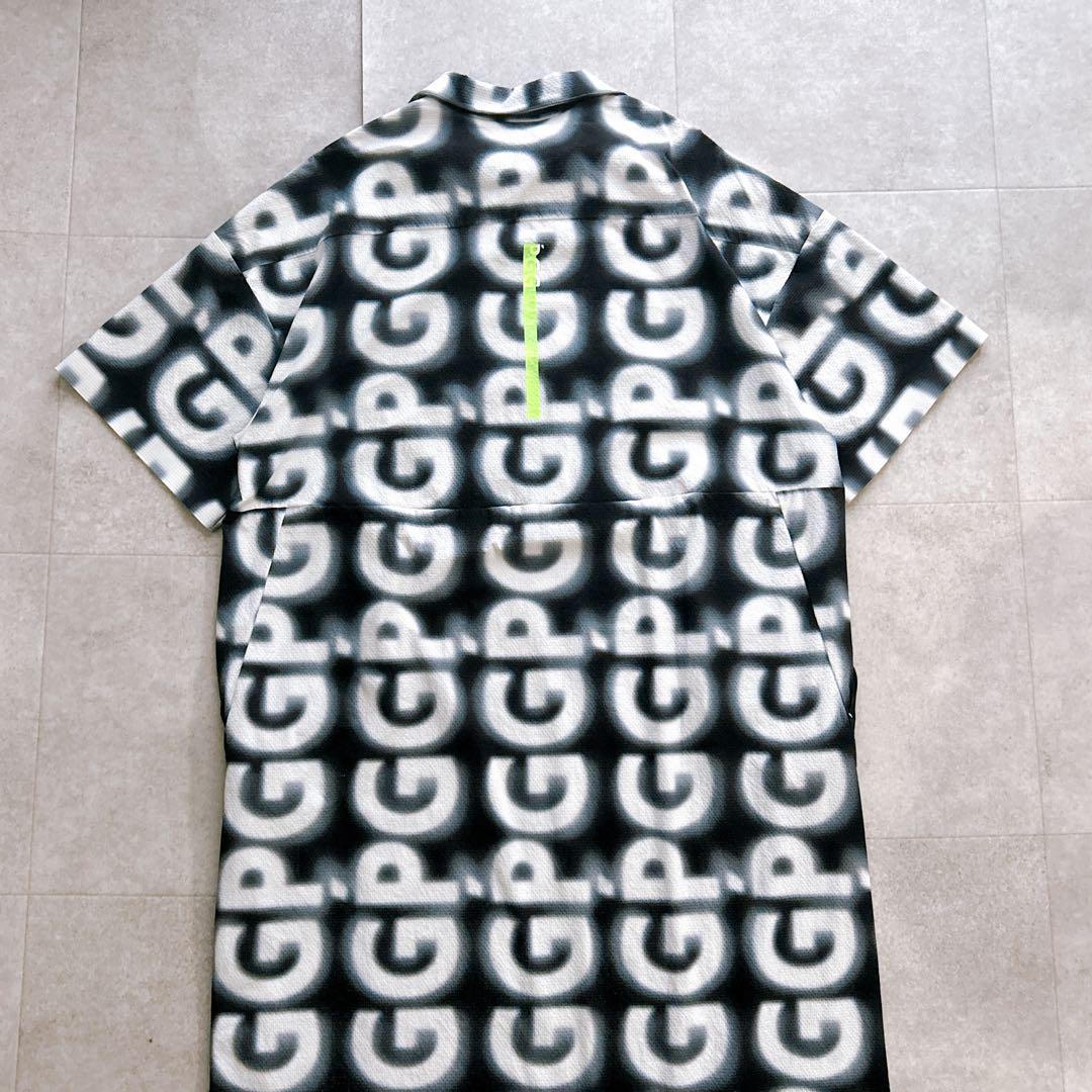 美品✨ パーリーゲイツ ポロシャツワンピース PGG 総柄 ストレッチ 24SS