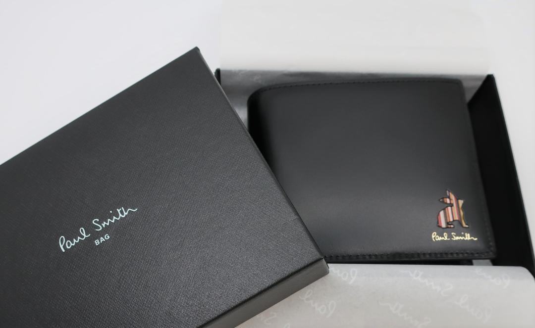 0812 新品☆ Paul Smith 二つ折り 財布 ショップバッグ付き