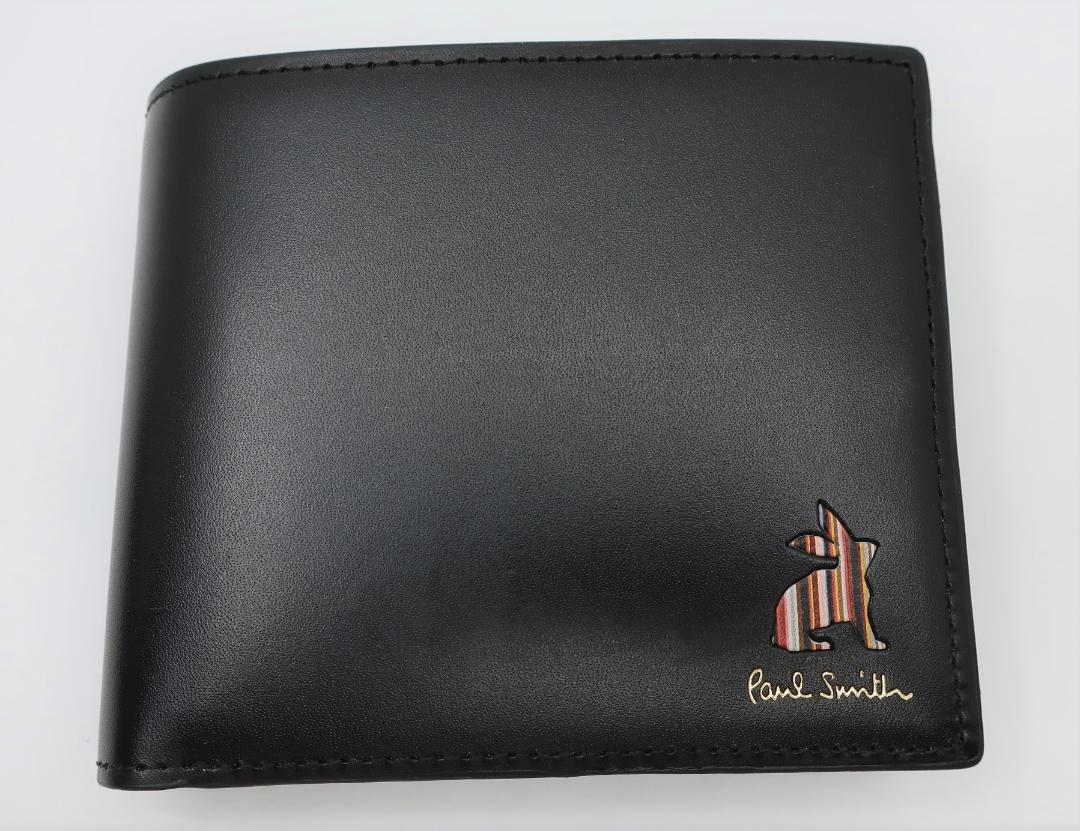 0812 新品☆ Paul Smith 二つ折り 財布 ショップバッグ付き