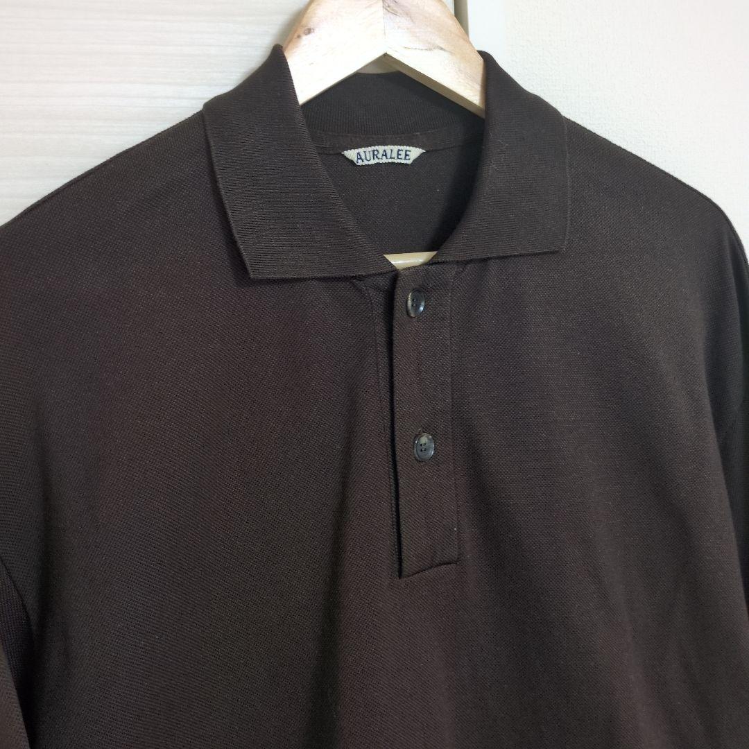 AURALEE 21SS ポロシャツ ブラウン サイズ4