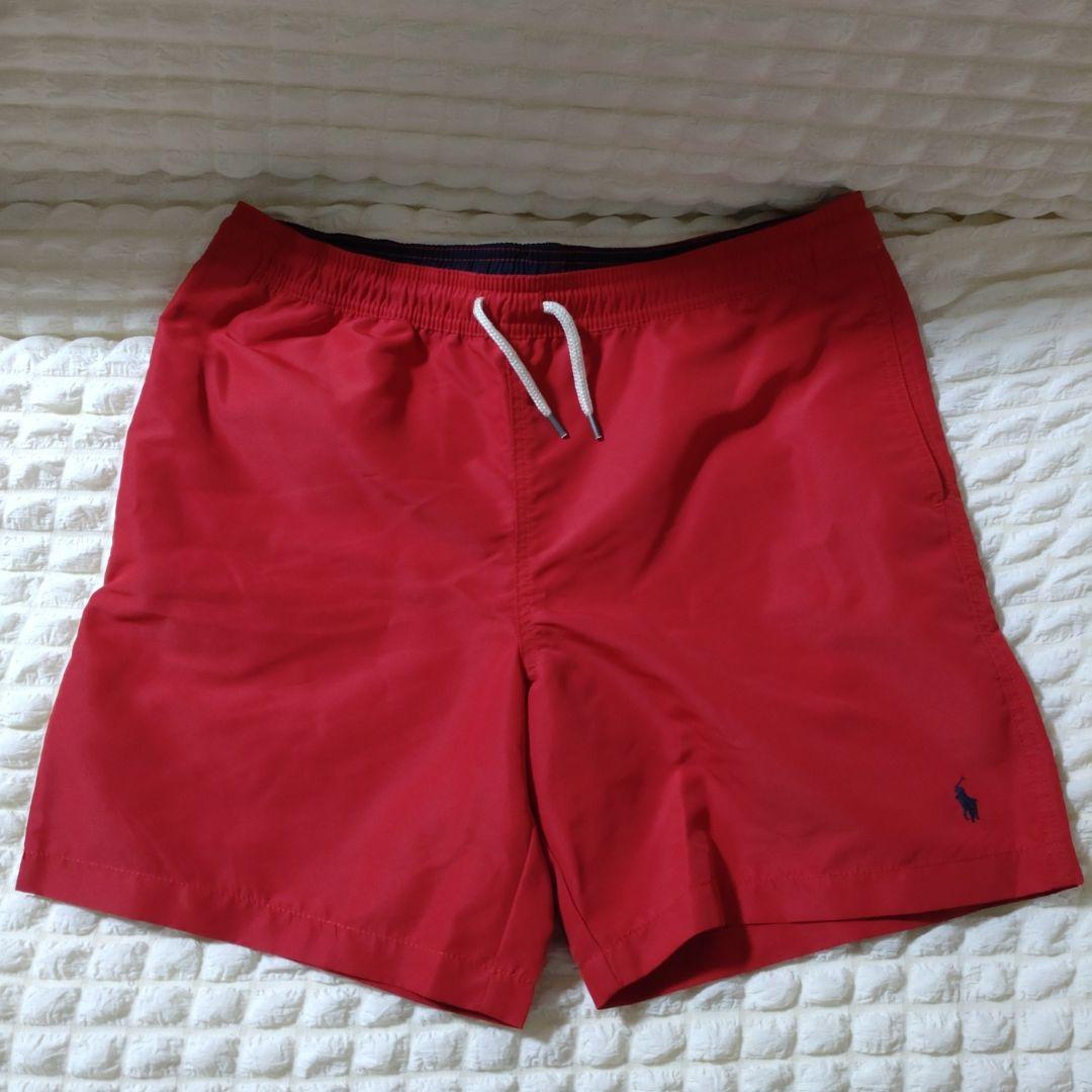 （新品）ラルフ・ローレン 男児　赤 スイムウェア海外サイズ18-20