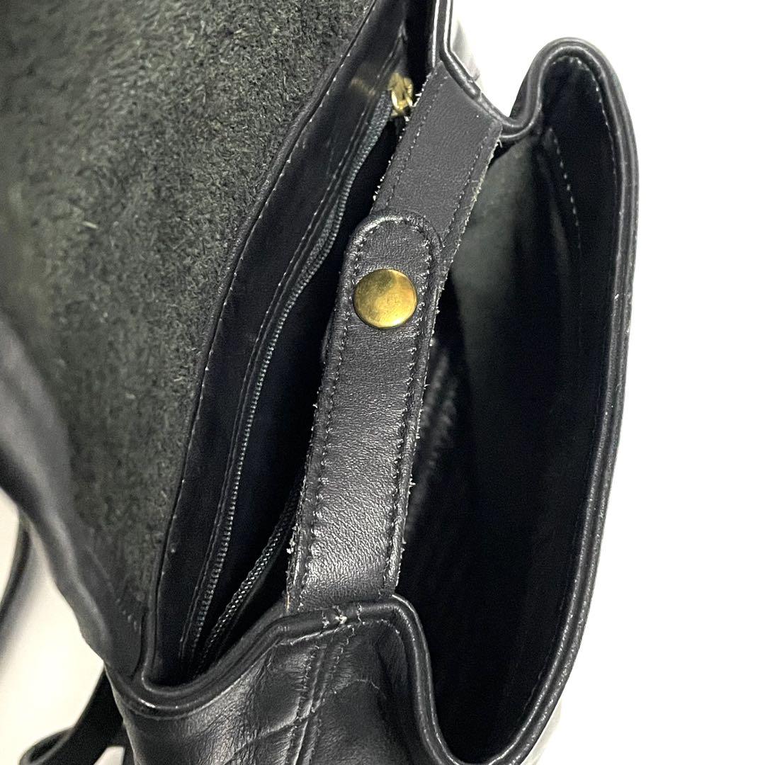 COACH オールドコーチ レザー ミニリュック 4152 ブラック