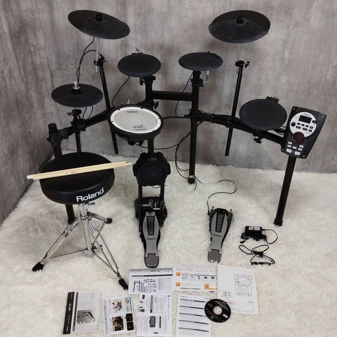 電子ドラム Roland TD-11K-S 椅子(スローン) スティック 付