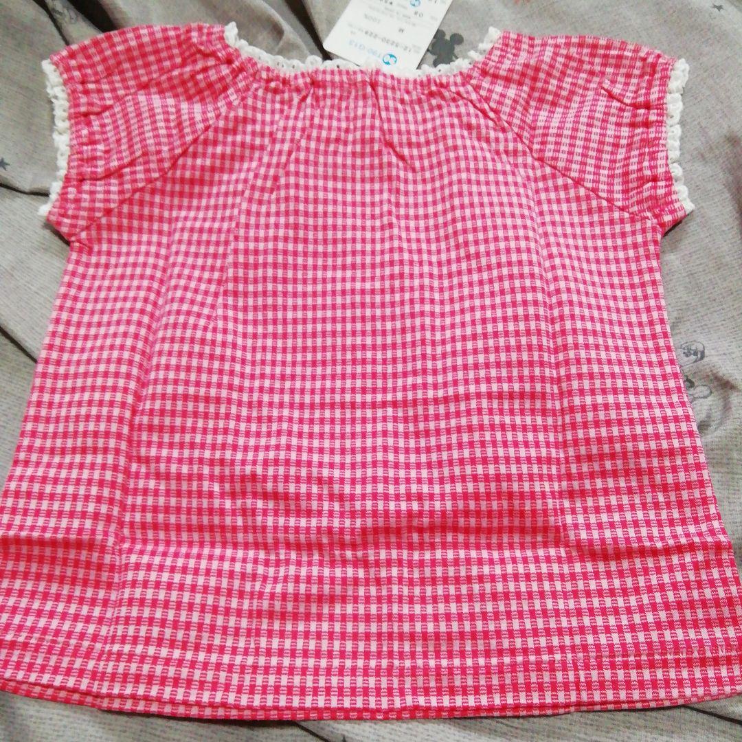 【新品】ミキハウス 半袖Tシャツ３枚＋スカート１枚 セット女の子 90 ピンク系