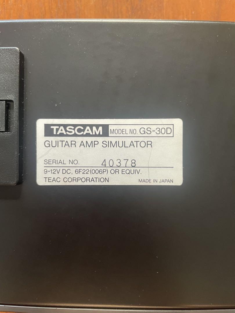 TASCAM GS-30D 世界初の？ギターアンプシミュレーター　中古動作品 TASCAM GS-3D GUITAR AMP SIMULATOR - メルカリ