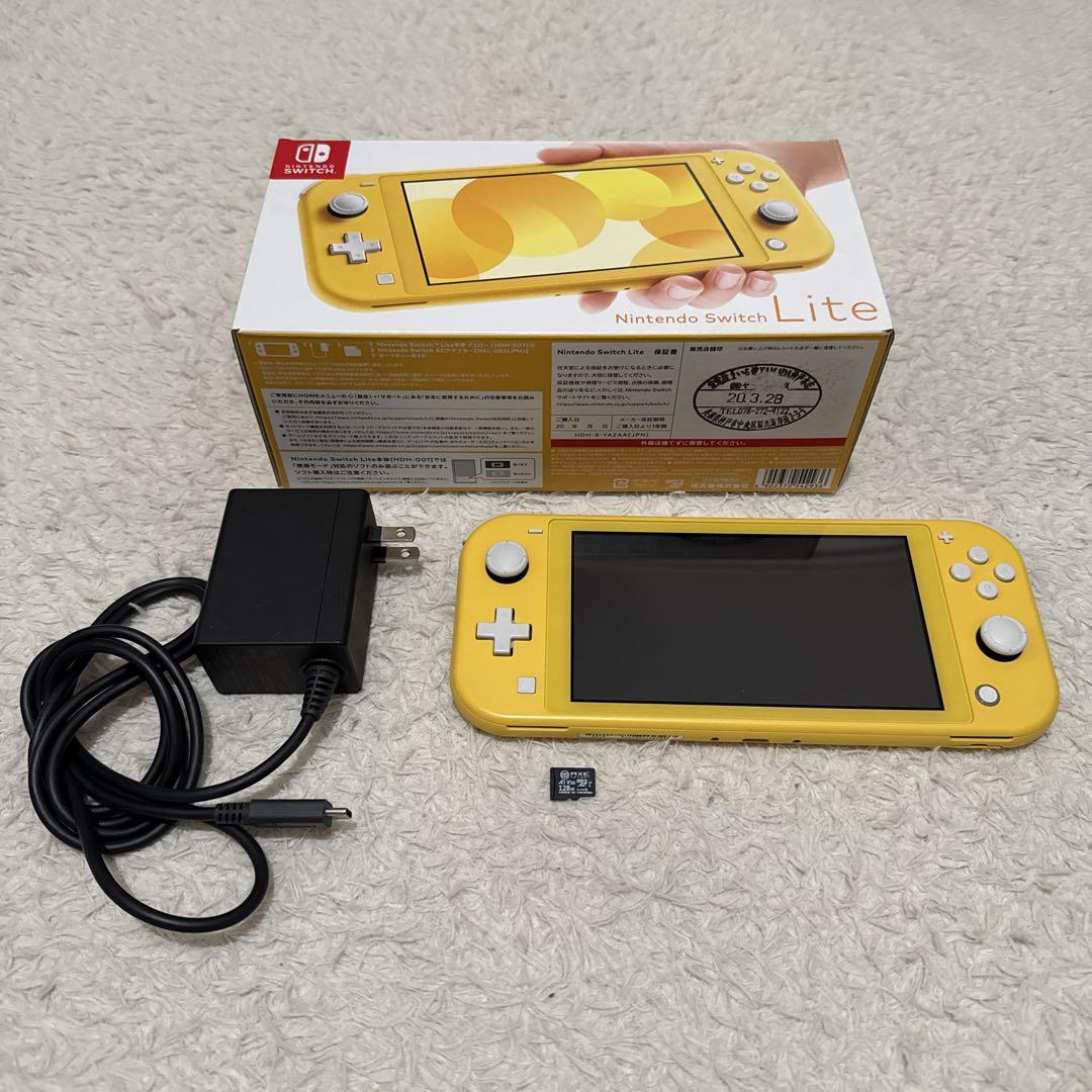 Nintendo Switch Lite 本体　ソフト付き　メモリーカード付き Amazon.co.jp: 【整備済み品】 Nintendo Switch Lite 本体