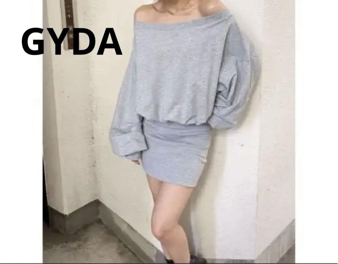 GYDA オフショルダー グレー ワンピース