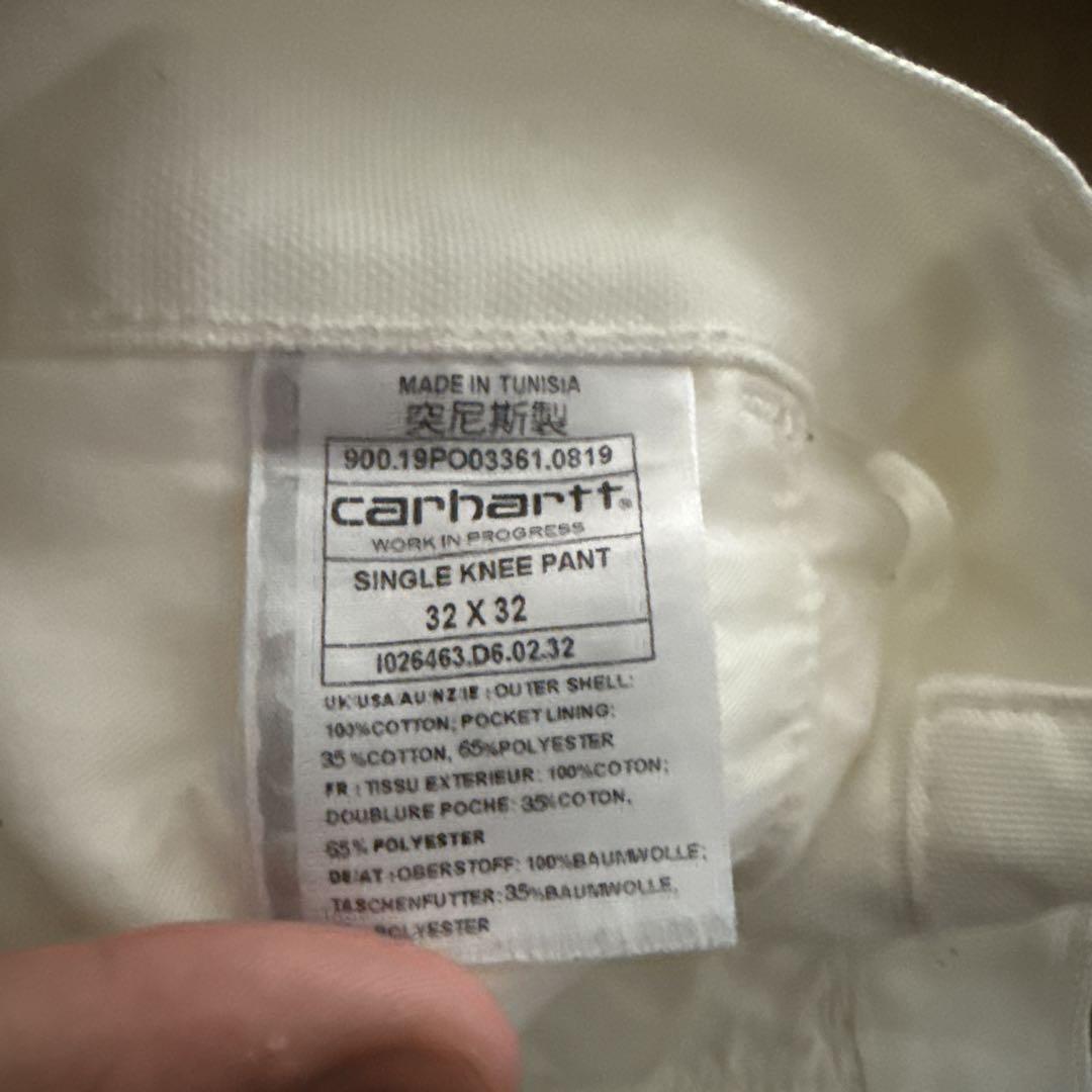 パンツ carhartt wip SINGLE KNEE PANT white