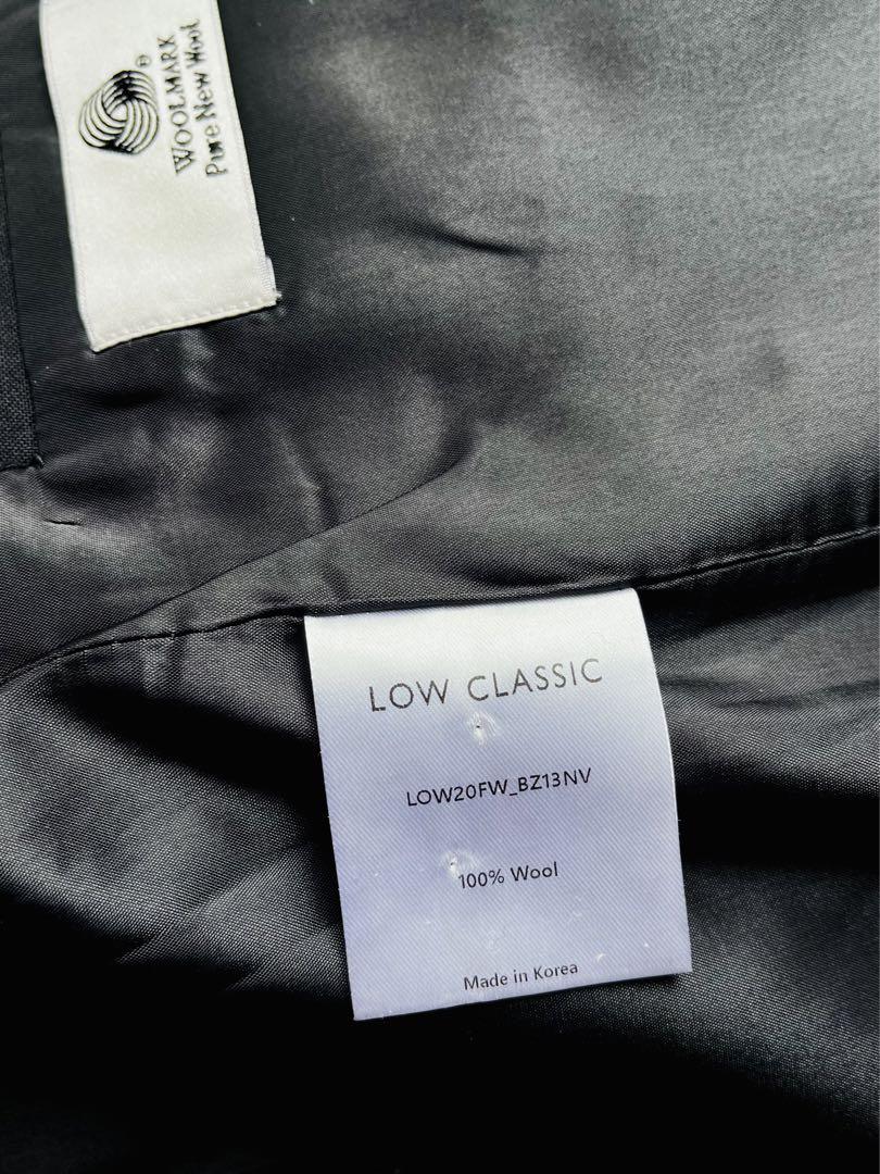 新品 LOW CLASSIC ウール ジャケット 紺 ネイビー M　NAVY
