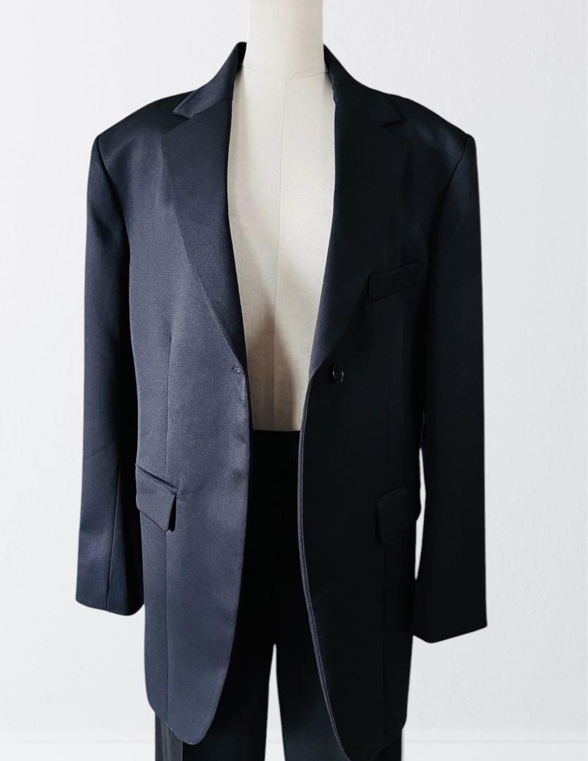 新品 LOW CLASSIC ウール ジャケット 紺 ネイビー M　NAVY
