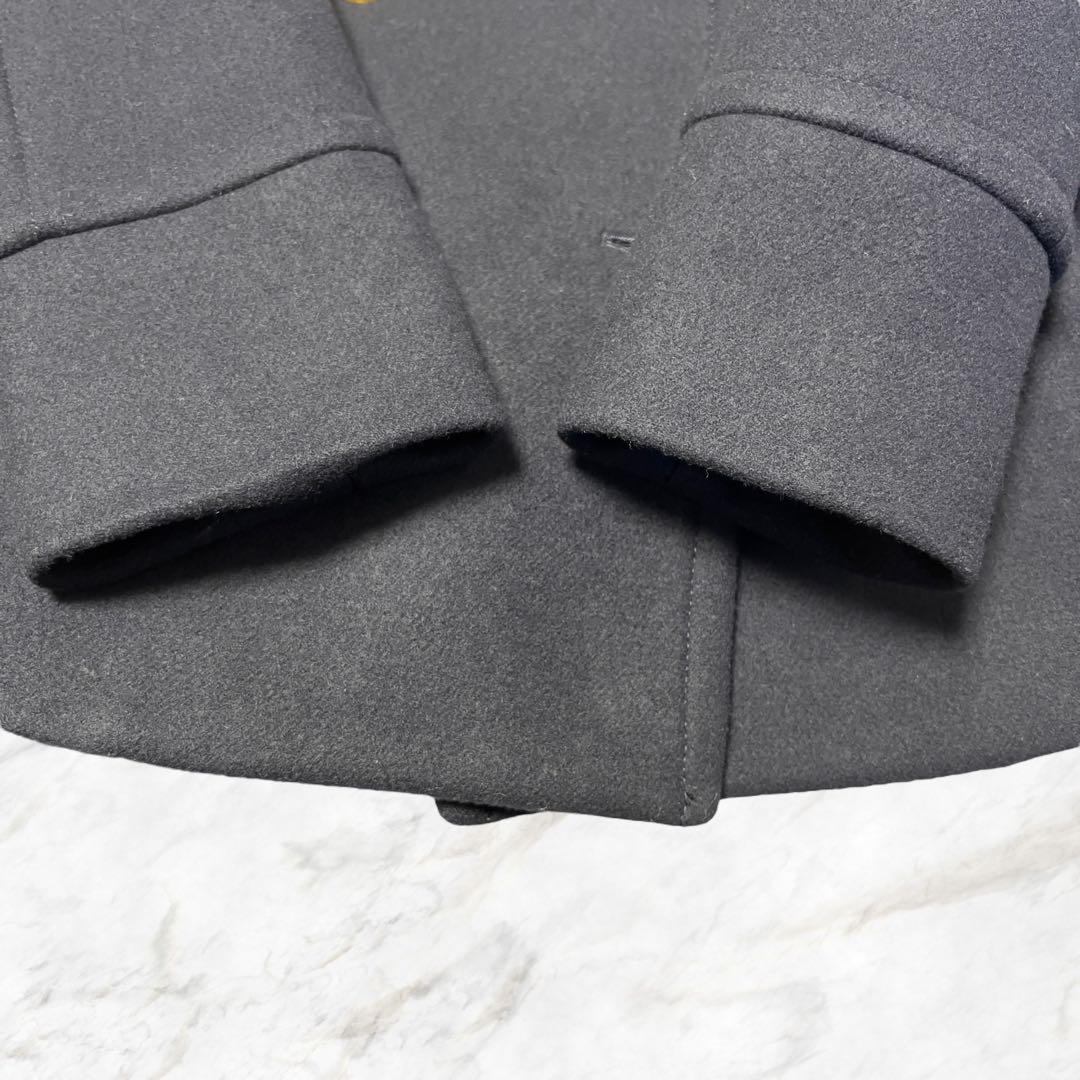 【美品】トゥモローランド MACPHEE Pコート ダークネイビー 36 S
