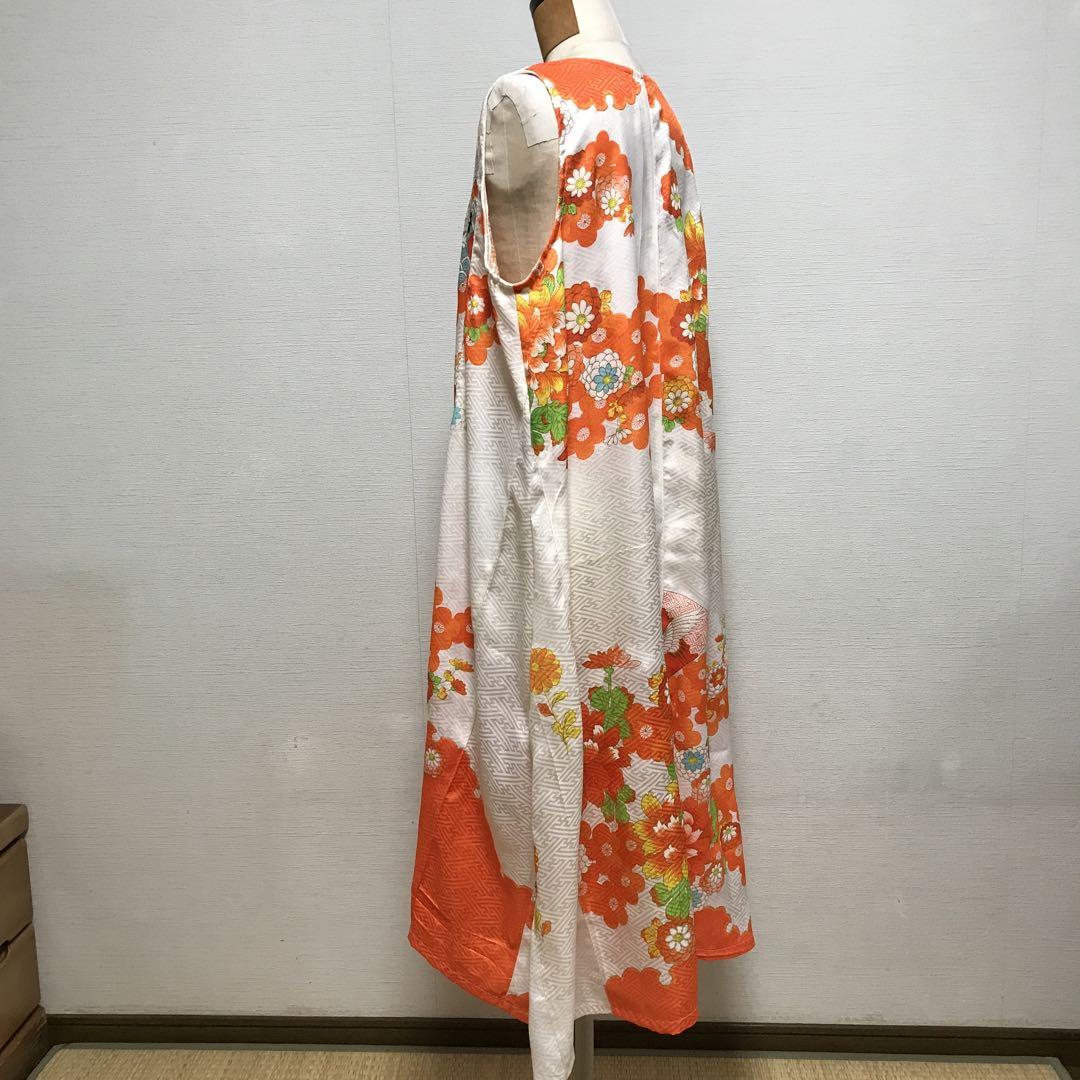 子供着物リメイクワンピース アクア店》子供絞りワンピース | MEDELL