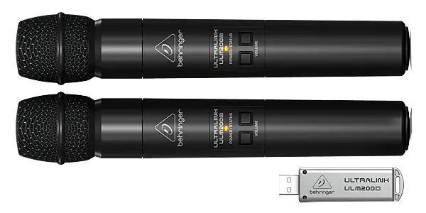 Behringer ワイヤレスハンドヘルドマイクULM202USB(マイク2本)