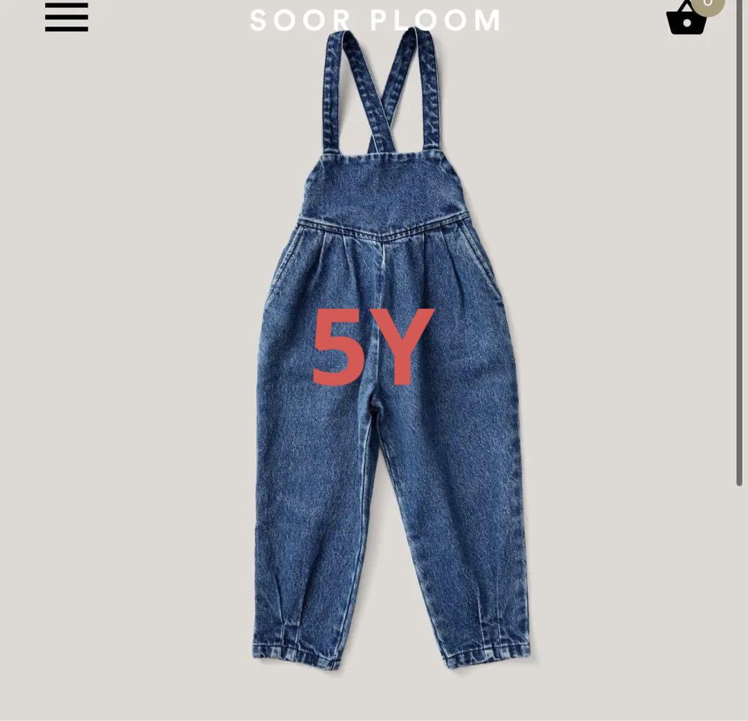 Soor ploom imogen オーバーオール 5Y デニム