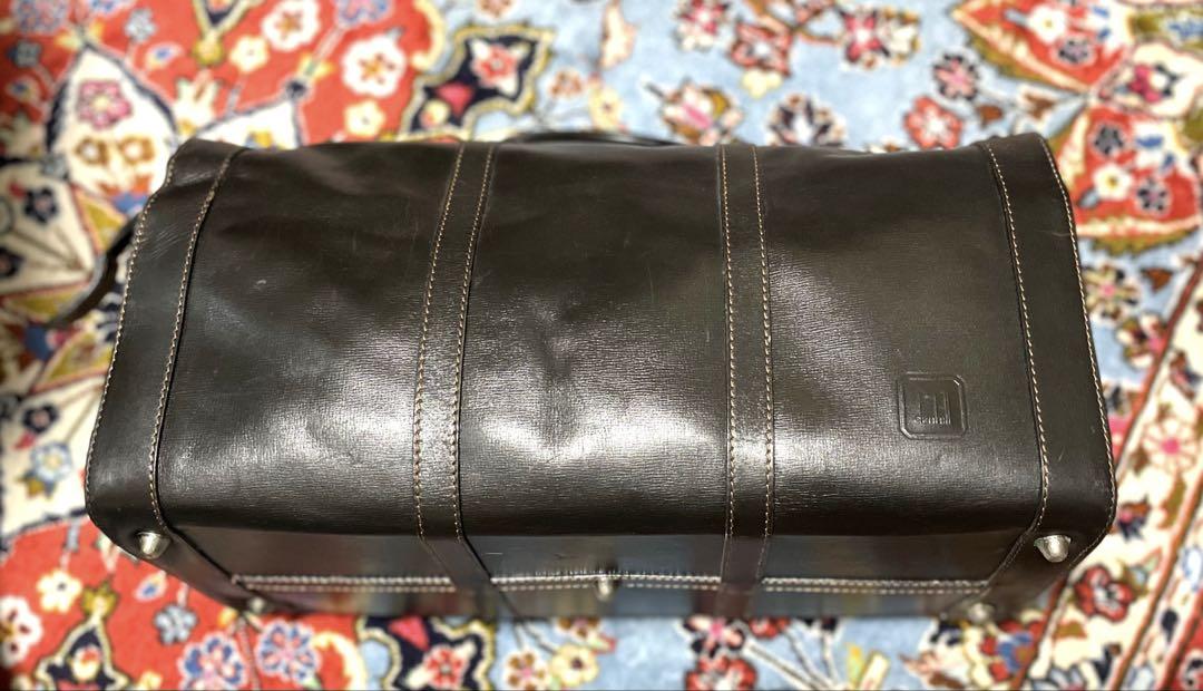 ダンヒル dunhill ボストンバッグ オールレザー 大容量