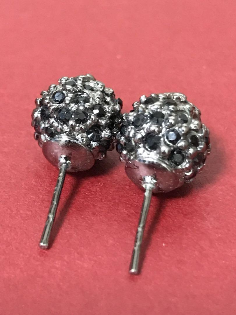 美品⭐︎ シャネル　CHANEL ブラック　ラインストーン　ココマーク　ピアス