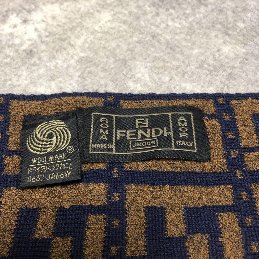 ■ FENDI フェンディ ズッカ柄 マフラー ストール