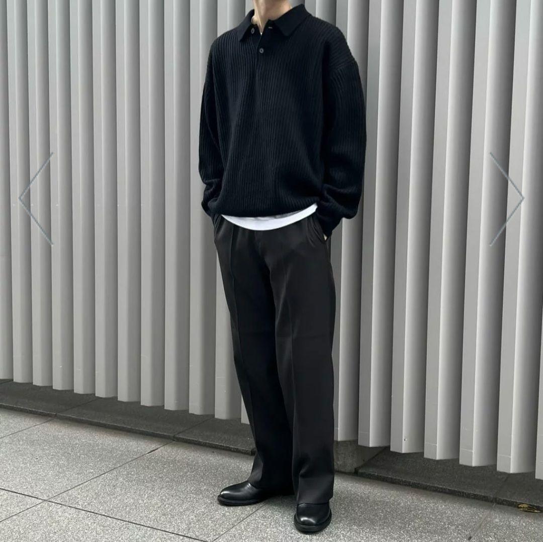 【最終値下げ・美品】H BEAUTY&YOUTH ウールカシミヤ ニットポロ