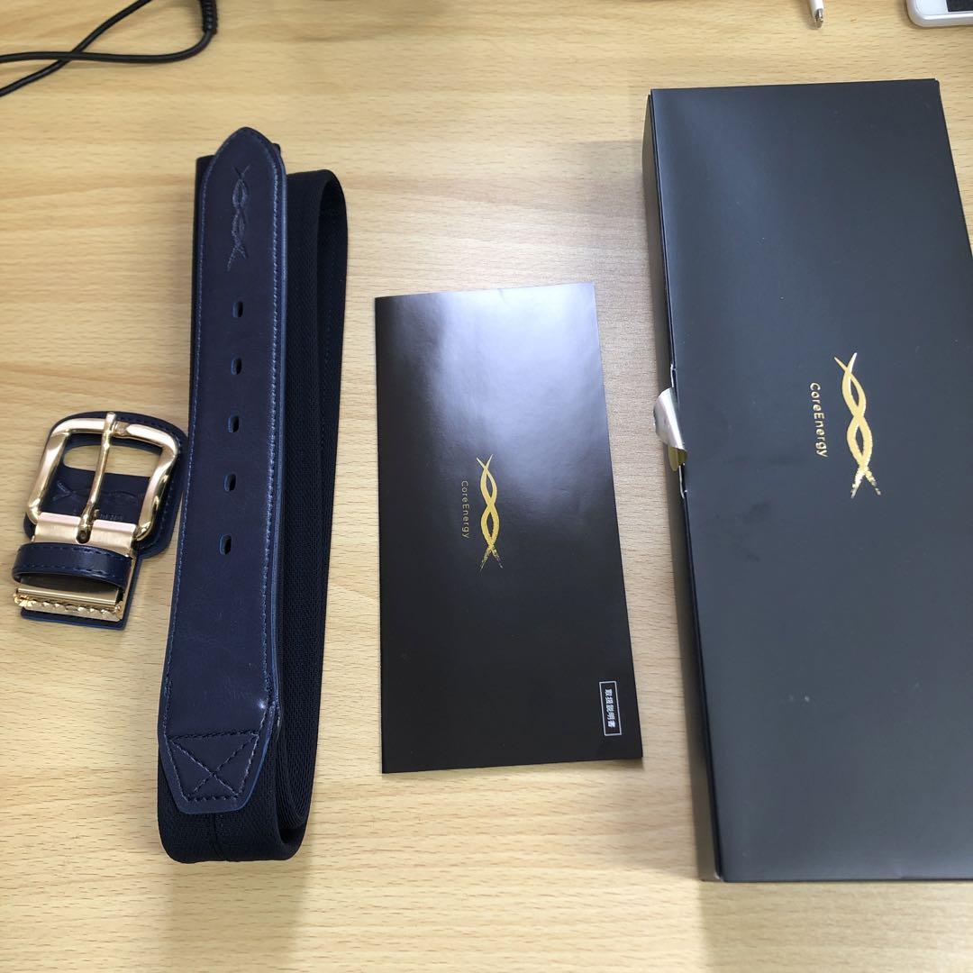 新品未使用　コアエナジー３　野球用　ネイビー　ゴールドバックル【お値引き不可】