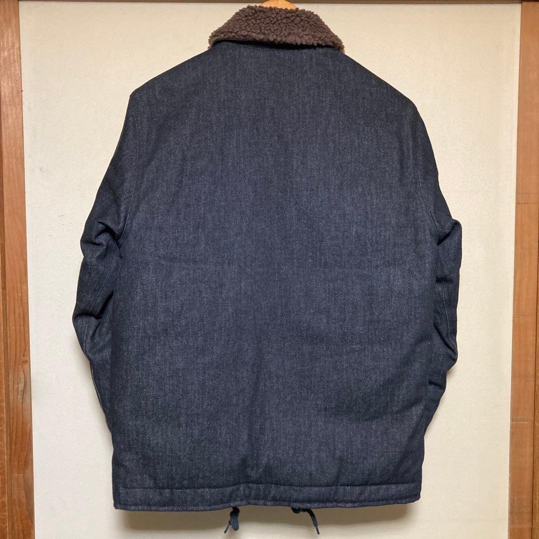 Houston ヒューストン N-1 デッキジャケット ダウン ブラックデニム Houston ヒューストン N-1 デッキジャケット ダウン ブラックデニム