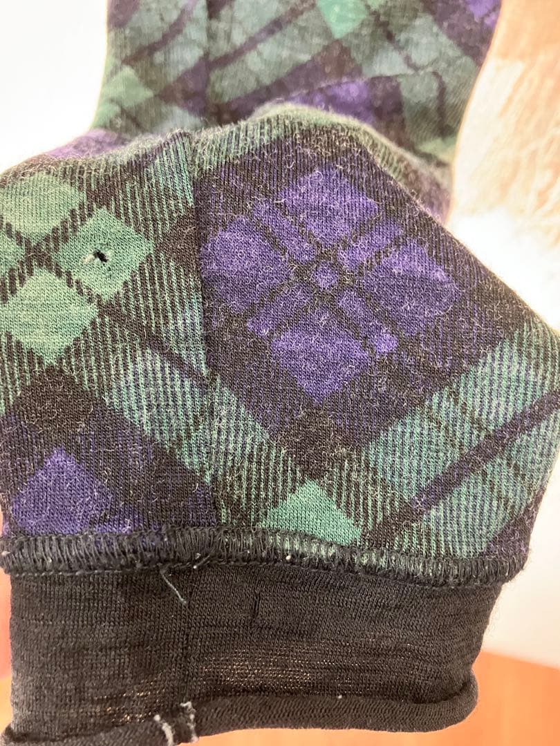 希少 AD1992 トリココムデギャルソン ウールニット チェック柄ヴィンテージ