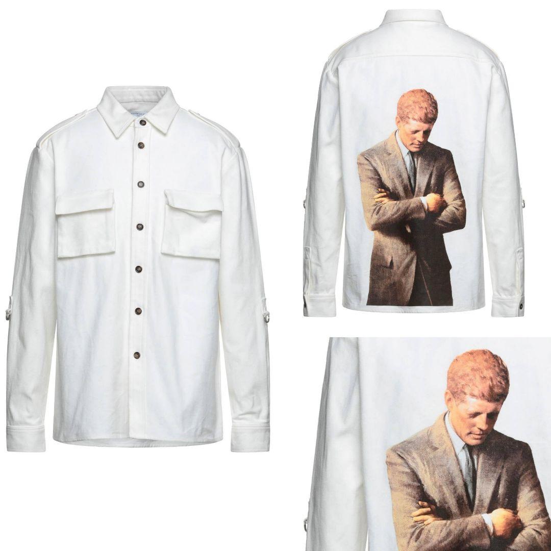 ♂新品・シャツJKT♂【IH NOM UH NIT】ミリタリージャケット 白 М ♂新品・シャツJKT♂【IH NOM UH NIT】ミリタリージャケット 白 М