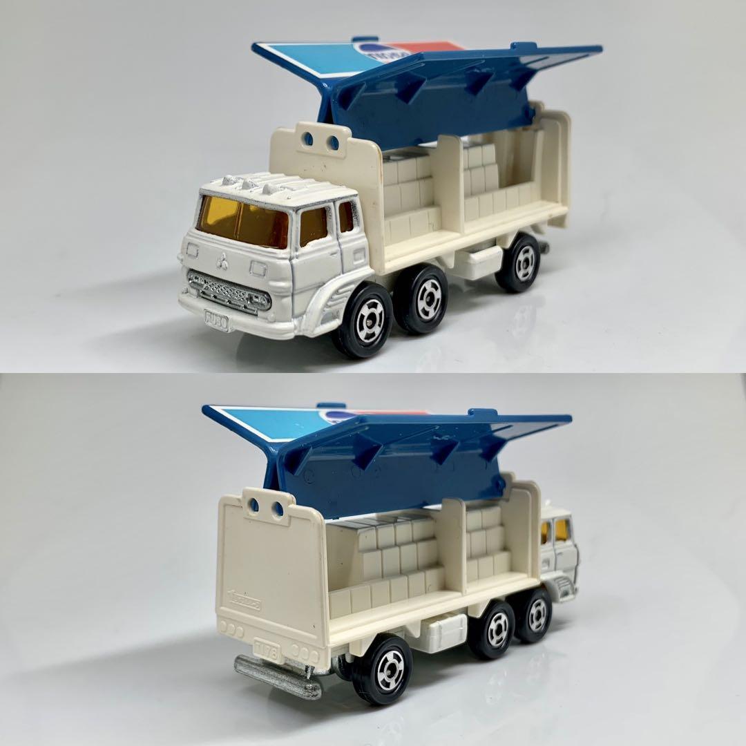 日本製 トミカ ふそう ウイングルーフトラック ペプシコーラ 2台セット トミカ ふそう ウイング ルーフ トラック ペプシコーラ 76 黒箱
