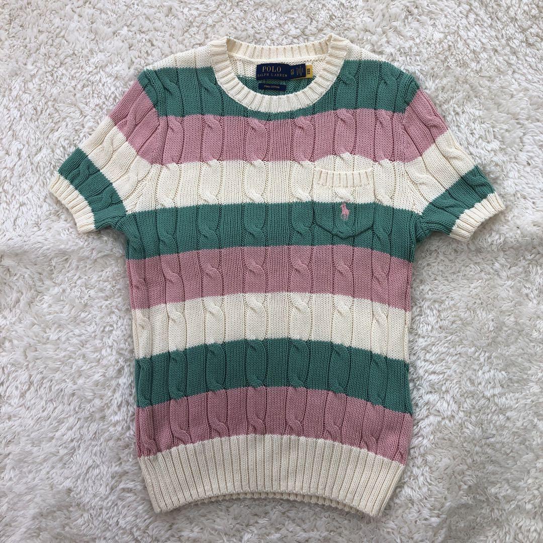 Polo Ralph Lauren 半袖 ケーブルニット セーター - メルカリ