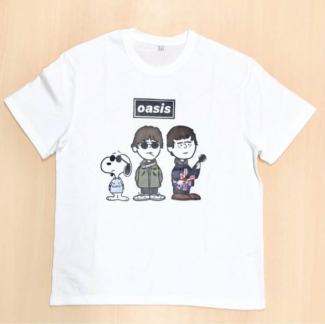 新品 oasis スヌーピー Tシャツ Lサイズ - メルカリ