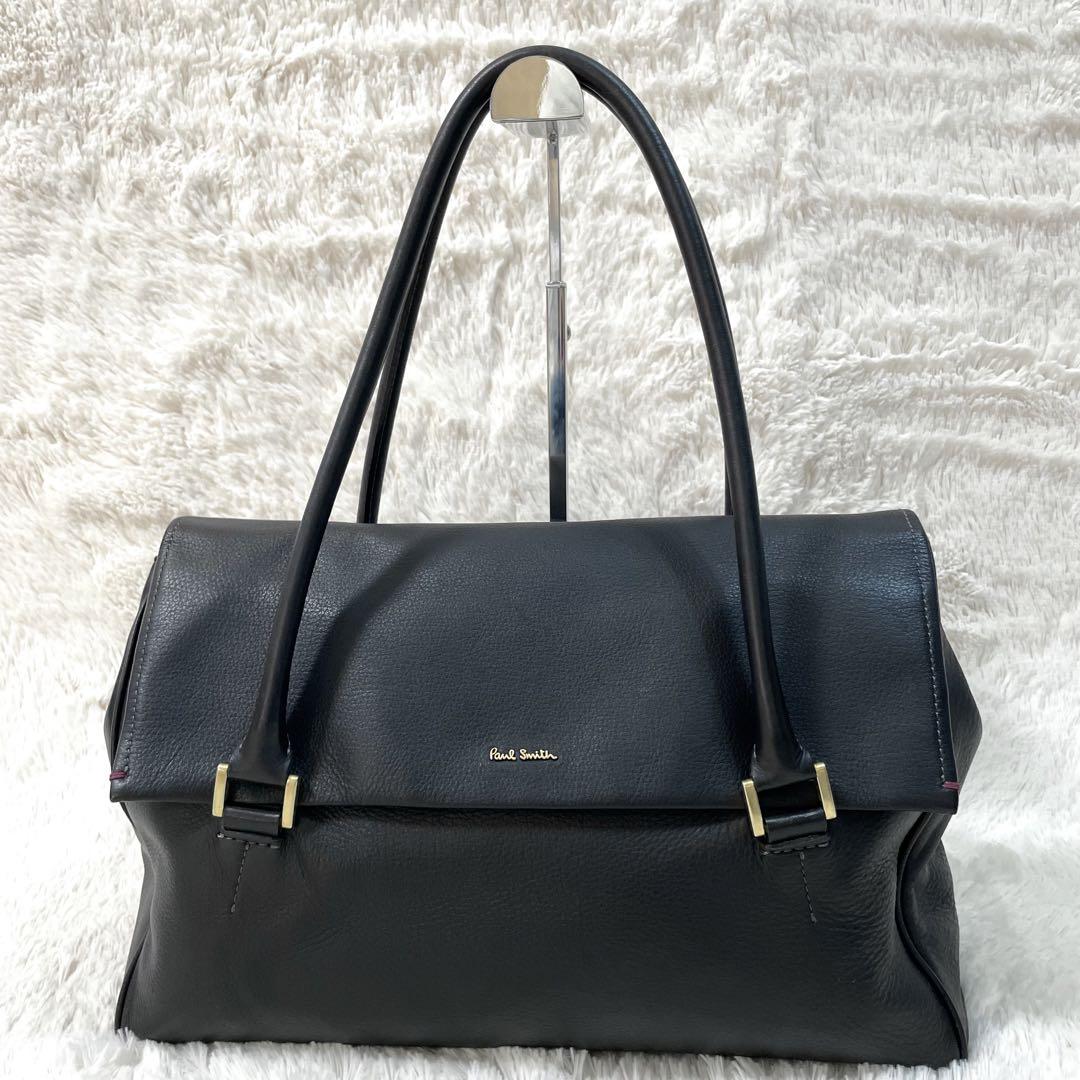 美品✨ポールスミス　ニューハンティング　トートバッグ　シボ革　A4　肩掛け