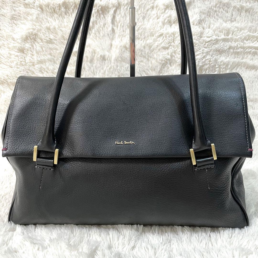 美品✨ポールスミス　ニューハンティング　トートバッグ　シボ革　A4　肩掛け