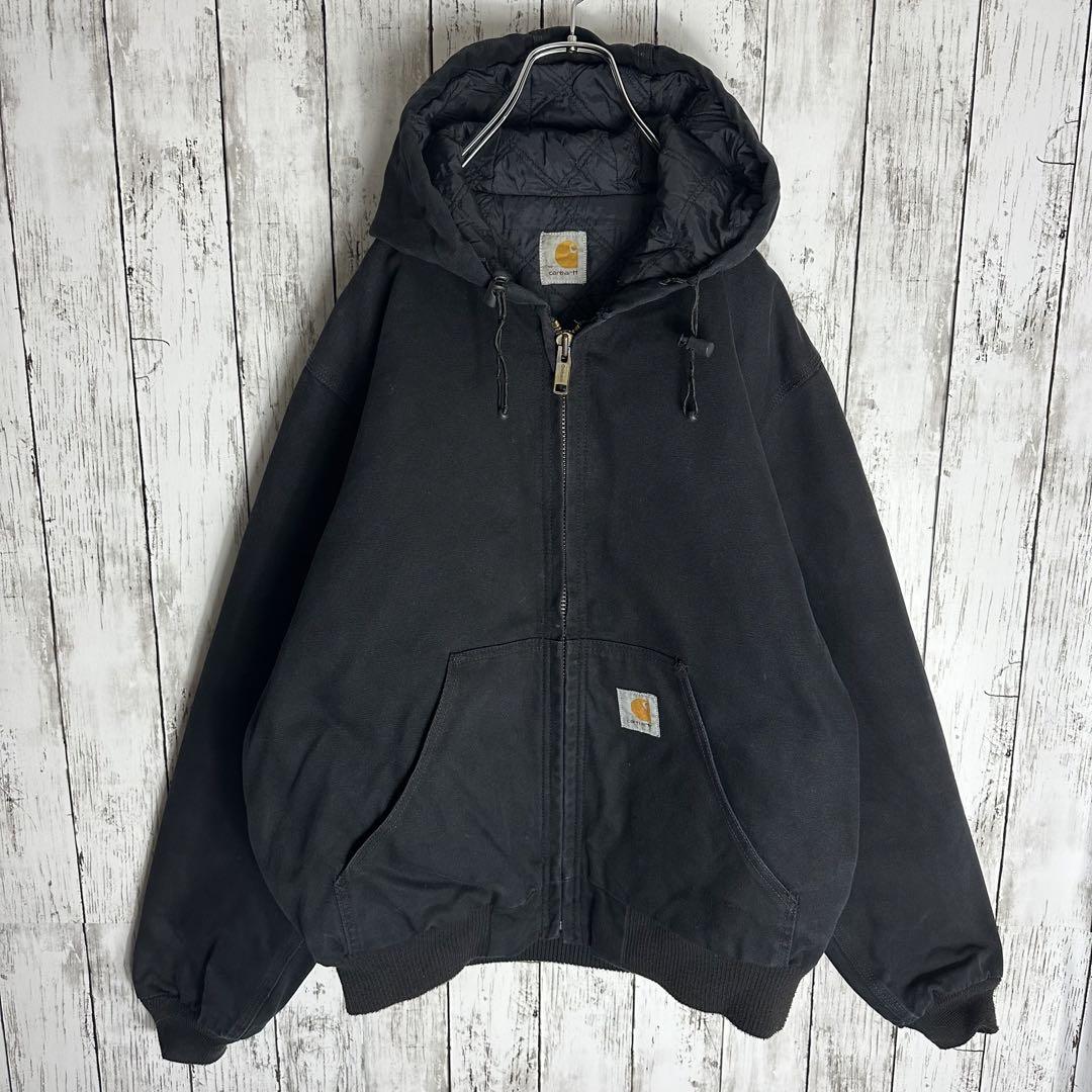 【carhartt】カーハート アクティブジャケット ダック地 ブラックXL相当 【carhartt】カーハート アクティブジャケット ダック地 ブラックXL相当