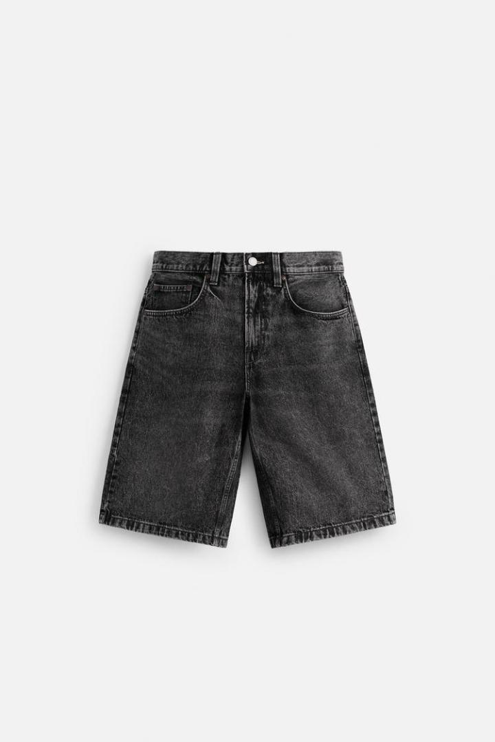 zara バギーフィットデニムバミューダパンツ EU46 JP36 完売品