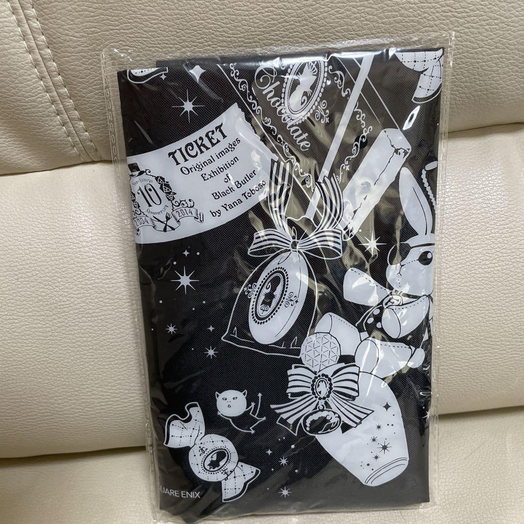 超ポイントアップ祭 黒執事 10周年 原画展 エコバッグ シエル 黒 白 うさぎ その他