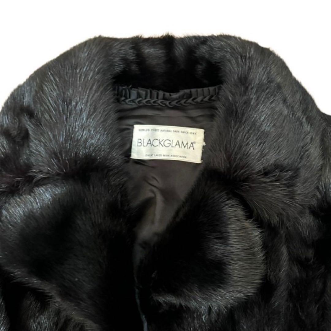 Blackglama 毛皮ロングコート 黒 ブラックグラマミンクコートM GULLKHAN_COM