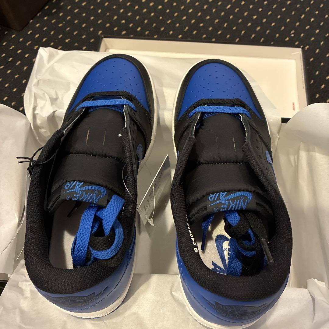 靴 Air Jordan 1 Low \"Black and  Blue\"