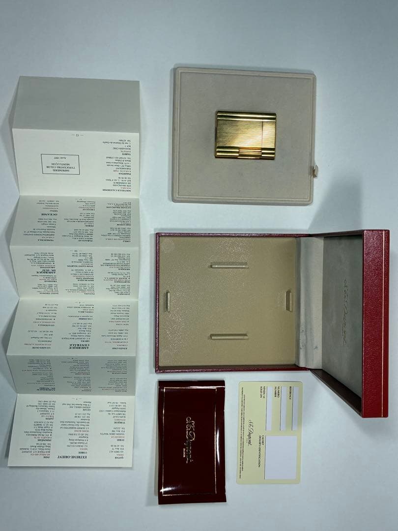 S.T. Dupont ゴールドライター 本体 箱 説明書付き S.T. Dupont ゴールドライター 本体 箱 説明書付き