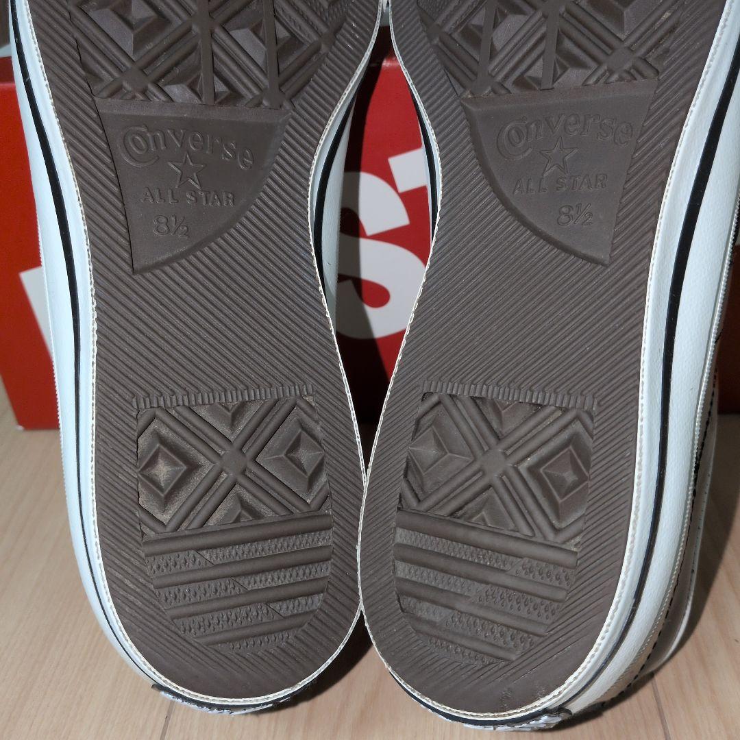 【よいよいよー】ワンスター　黒×白　レザー ALL STAR　コンバース
