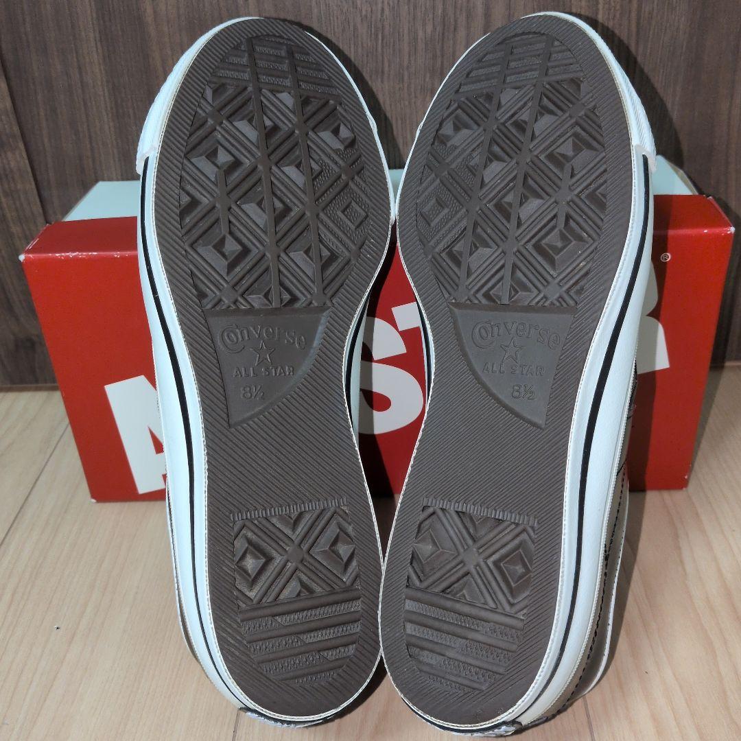 【よいよいよー】ワンスター　黒×白　レザー ALL STAR　コンバース
